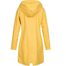 Load image into Gallery viewer, Women Long Sleeve Hooded Raincoat Windbreaker Hiking Ladies Casual Solid Color Outdoor Waterproof Trench Coats