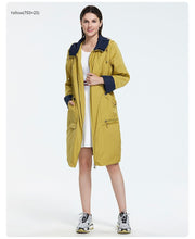 Load image into Gallery viewer, 2019 Women Trench Coat Spring Long Hooded Solid Coat Lightweight Casual Lady&#39;s Windbreak Collection