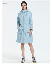 Load image into Gallery viewer, 2019 Women Trench Coat Spring Long Hooded Solid Coat Lightweight Casual Lady&#39;s Windbreak Collection