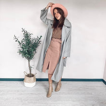 Load image into Gallery viewer, 2019 Winter Oversize Long Trench Coat Women Cashmere Coat Korean Lady Windbreaker Outwear Streetwear
