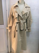 Load image into Gallery viewer, 2019 Autumn Oversized Long Trench Coat Women Double Breasted Loose Coat Korean Windbreaker Casual Outwear