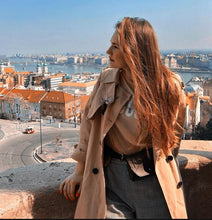 Load image into Gallery viewer, Russian Design Long Trench Coats Oversized Elegant Ladies Windbreaker Raincoats