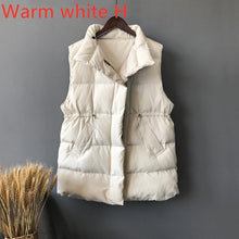 Load image into Gallery viewer, Winter Long Sleeveless Vest Coats Women Stand Neck Slim Cotton Padded Jacket