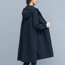 Load image into Gallery viewer, Long Thin Trench Coat 2019 Spring Autumn Hooded Casual Outerwear