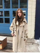 Load image into Gallery viewer, Russian Design Long Trench Coats Oversized Elegant Ladies Windbreaker Raincoats