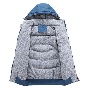 2019 Men Thickening Cotton Vest Hat Hooded Warm Vest Winter Waistcoat