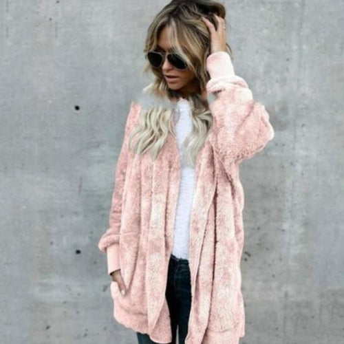 Womens Winter Jackets Warm Long Sleeve Women Coat Jackets Comfortable Windbreakers Solid Color Long Jacket