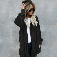 Load image into Gallery viewer, Womens Winter Jackets Warm Long Sleeve Women Coat Jackets Comfortable Windbreakers Solid Color Long Jacket