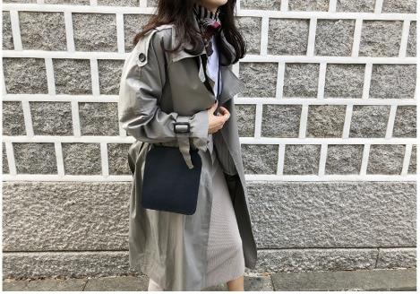 2019 Korean Trench Coat Women Loose Oversize Long Coat Fall Female Windbreaker Double Breasted