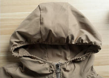 Load image into Gallery viewer, Long Thin Trench Coat 2019 Spring Autumn Hooded Casual Outerwear