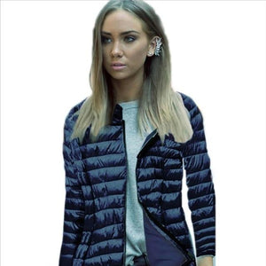 Womens LightweightTurtleneck Warm Puffer Jacket
