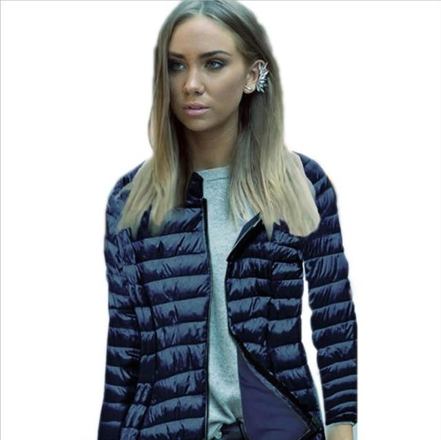 Womens LightweightTurtleneck Warm Puffer Jacket