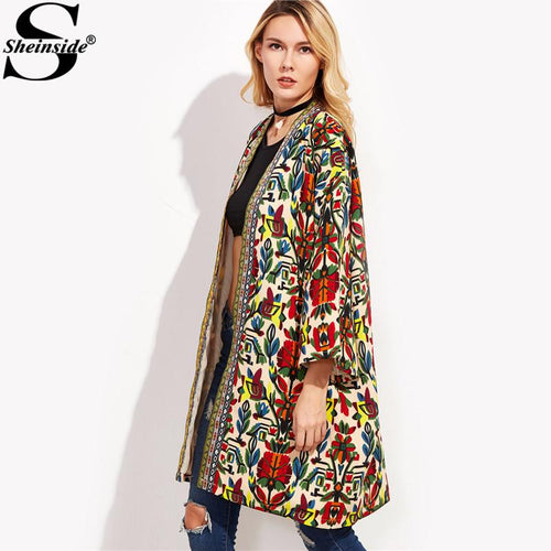 European Trench Coat Women Basic Coats Colorful Open Front Outerwear