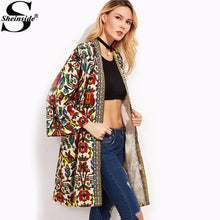 Load image into Gallery viewer, European Trench Coat Women Basic Coats Colorful Open Front Outerwear