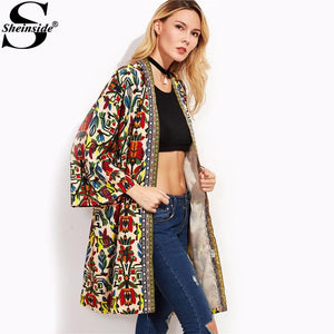 European Trench Coat Women Basic Coats Colorful Open Front Outerwear