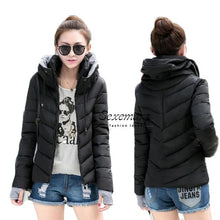 Load image into Gallery viewer, Girl Winter Zipper Jacket Women Parka Thicken Outerwear Anorak Women Down Parka Coats