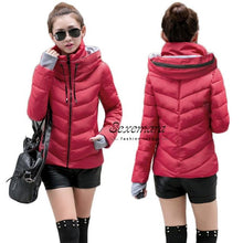 Load image into Gallery viewer, Girl Winter Zipper Jacket Women Parka Thicken Outerwear Anorak Women Down Parka Coats