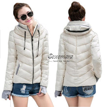 Load image into Gallery viewer, Girl Winter Zipper Jacket Women Parka Thicken Outerwear Anorak Women Down Parka Coats