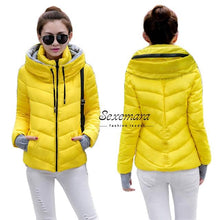 Load image into Gallery viewer, Girl Winter Zipper Jacket Women Parka Thicken Outerwear Anorak Women Down Parka Coats