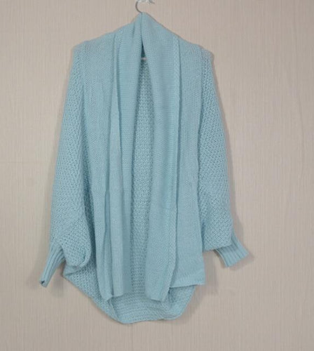 Winter Cardigans For Women Oversize Batwing Sleeve Khaki Jackets