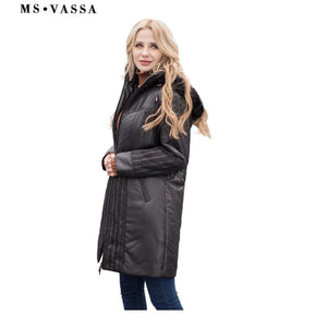Women Trench Coats Autumn Winter Ladies Fashion Coat Detachable Hood