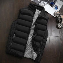 Load image into Gallery viewer, Casual Vest Men Autumn Winter Jackets Thick Vests Sleeveless Coats Warm Cotton-Padded Waistcoat