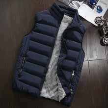 Load image into Gallery viewer, Casual Vest Men Autumn Winter Jackets Thick Vests Sleeveless Coats Warm Cotton-Padded Waistcoat