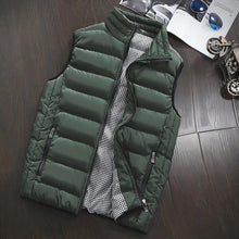 Load image into Gallery viewer, Casual Vest Men Autumn Winter Jackets Thick Vests Sleeveless Coats Warm Cotton-Padded Waistcoat