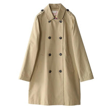 Load image into Gallery viewer, British Style Women Long Trench Coat Double-Breasted Cotton Outerwear Coats Ladies Casual