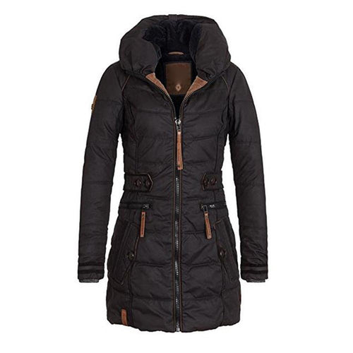 Women Hooded Coats Jacket Basic Top Women Parkas Thick Outerwear Solid Short Female Slim Cotton Winter Warm Coat