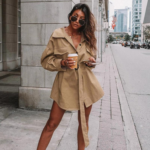 England Style Trench Coat Women Streetwear Sashes Korean Clothes Cotton Long Sleeve Autumn Winter Long Coat