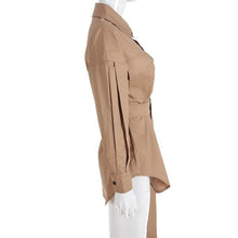 Load image into Gallery viewer, England Style Trench Coat Women Streetwear Sashes Korean Clothes Cotton Long Sleeve Autumn Winter Long Coat