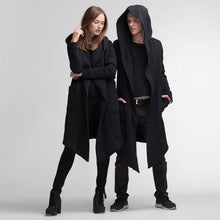 Load image into Gallery viewer, 2018 Newest Unisex Trench Coat Winter Warm Long Coat Fashin Gothic Windbreaker Cardigan Ninja Overcoat