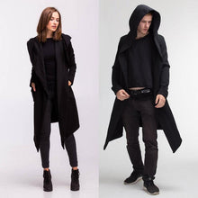 Load image into Gallery viewer, 2018 Newest Unisex Trench Coat Winter Warm Long Coat Fashin Gothic Windbreaker Cardigan Ninja Overcoat