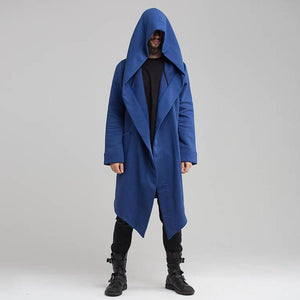 2018 Newest Unisex Trench Coat Winter Warm Long Coat Fashin Gothic Windbreaker Cardigan Ninja Overcoat