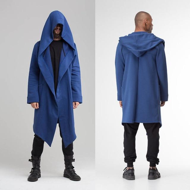 2018 Newest Unisex Trench Coat Winter Warm Long Coat Fashin Gothic Windbreaker Cardigan Ninja Overcoat