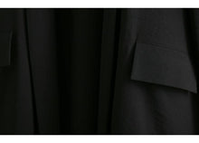Load image into Gallery viewer, 2019 Loose Women&#39;s Windbreaker Spring Casual Turn-down Collar Pockets Black Thin Coat Jacket Female Outwear