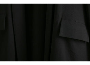 2019 Loose Women's Windbreaker Spring Casual Turn-down Collar Pockets Black Thin Coat Jacket Female Outwear