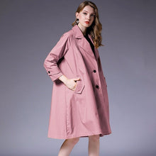 Load image into Gallery viewer, 2019 Loose Notched Full Sleeve Simple Fold Patchwork Thin Type Jacket