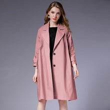 Load image into Gallery viewer, 2019 Loose Notched Full Sleeve Simple Fold Patchwork Thin Type Jacket