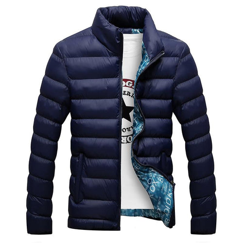Winter Jacket Men 2019 Fashion Stand Collar Male Parka Jacket Mens Solid Thick Jackets