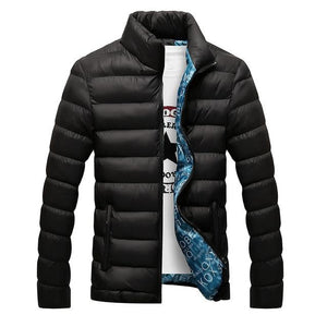 Winter Jacket Men 2019 Fashion Stand Collar Male Parka Jacket Mens Solid Thick Jackets