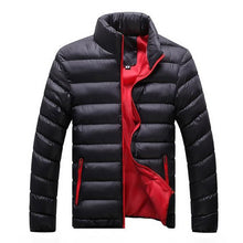 Load image into Gallery viewer, Winter Jacket Men 2019 Fashion Stand Collar Male Parka Jacket Mens Solid Thick Jackets