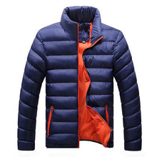 Load image into Gallery viewer, Winter Jacket Men 2019 Fashion Stand Collar Male Parka Jacket Mens Solid Thick Jackets