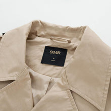 Load image into Gallery viewer, Women Double-Breasted Classic Trench Coat With Collar Abrigo Mujer Windbreaker Long Outwear Overcoat