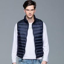 Load image into Gallery viewer, Winter New Men White Duck Down Vest Ultralight Sleeveless Vest Jacket