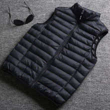 Load image into Gallery viewer, Winter New Men White Duck Down Vest Ultralight Sleeveless Vest Jacket