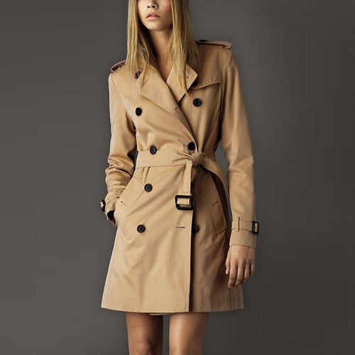 2019 Winter Fashion Designer Brand Classic European Trench Coat