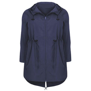 2019 Trench Hooded Outwear Woman Spring Autumn Lightweight Ladies Long Windbreaker Coats