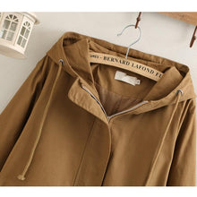 Load image into Gallery viewer, 2019 Female Windbreaker Coats Long Hooded Outerwear Loose Spring Autumn Trench Coat Women Tops